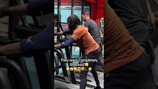 am I the fastest in the world 😎💪👀 prank gym fitness short funny [upl. by Nimsaj17]