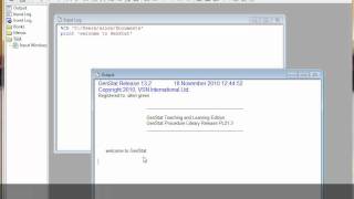 A brief screentour of GenStat for Teaching and Learning GTL [upl. by Emiline586]