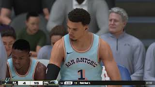 NBA 2K25 Next Gen  New City Edition Uniforms San Antonio Spurs vs Orlando Magic [upl. by Vories]