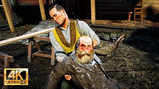 Red Dead Redemption 2  Torturing and Brutal Killing People Vol2 4K [upl. by Ocin31]