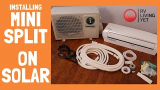 Innovair Mini Split Install  DIY Mini Split Air Conditioner On Solar  Air Conditioning [upl. by Alden]