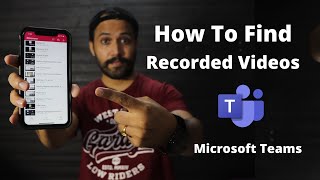 How To Find Recorded Videos In Microsoft Teams On Mobile  Microsoft Stream  Hindi  Part 11 [upl. by Regazzi]