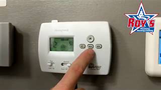 How to Use Your Honeywell Pro 4000 Thermostat [upl. by Arihay]