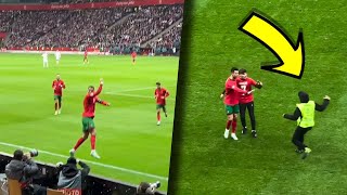 Cristiano Ronaldo vs Poland Goal amp Crazy Fans Wanted Cristiano Ronaldo Selfie [upl. by Atilrak]