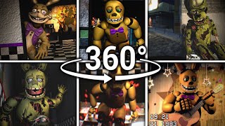 360° SpringtrapSpring Bonnie Compilation  Five Nights at Freddys SFM VR Compatible [upl. by Nies]