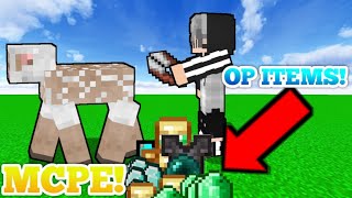 Minecraft But Shearing Is OP  Minecraft PE Mods amp Addons [upl. by Georgette252]