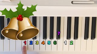 Как играть🔔Jingle bells на пианино🎄🎹 [upl. by Tisbe686]