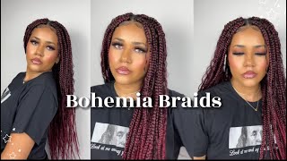 🤔COMO FAZER BOX BRAIDS COM CACHOS Sem trança base [upl. by Horick]