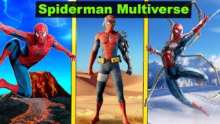 Destroying All SPIDERMAN Villains in Multiverse of GTA 5 [upl. by Anner]