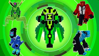 NOVIDADES DA ADDON BEN 10 OMNIVERSE V21 NO MINECRAFT [upl. by Narcho]