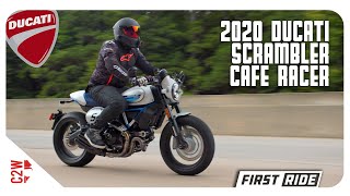 2020 Ducati Scrambler Cafe Racer  First Ride [upl. by Luckin111]