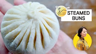 SUB How To Make A Perfect Shaped Steamed BunBaoziMomos  Chinese Cuisine [upl. by Otiragram]