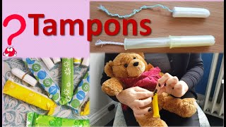 How to insert a tampon Tampon Ted Tampax or lillets All questions answered [upl. by Mylander]