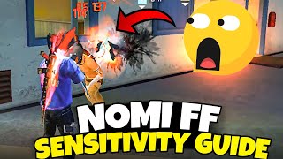 Auto Headshot Sensitivity Guide for Free Fire 2023  NOMI FF [upl. by Ydnarb]