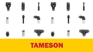 Pneumatic pushin fittings  Tameson [upl. by Lebiram]