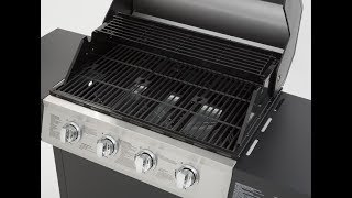 Review DynaGlo 4Burner Open Cart LP Gas Grill in Black Model DGF493BNP [upl. by Elletsirk800]