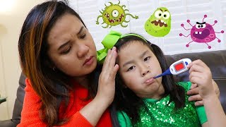 Sick Song  Jannie Pretend Play Nursery Rhymes amp Kids Songs [upl. by Nowtna300]