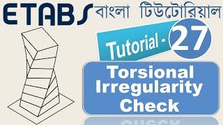 27 Torsional Irregularity Check according to BNBC 2020  How to solve it  Civil Engineering Tips [upl. by Adhern555]