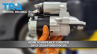 How to Replace Starter 20122020 Ford Focus [upl. by Esylla]