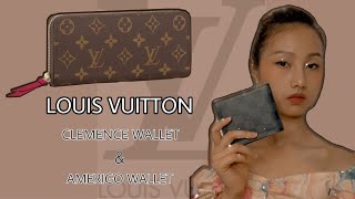 รีวิว กระเป๋าตังค์ รุ่นยอดนิยม Louis Vuitton Clemence Wallet and Amerigo Wallet [upl. by Landri]