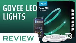 Govee 50ft LED Strip Lights Bluetooth RGB LED Lights Review [upl. by Cohette973]