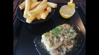 Pollock Fish Fillets in Lemon Butter Sauce [upl. by Ynamrej]