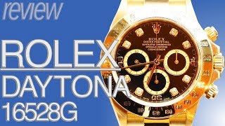 ROLEX コスモグラフ・デイトナ（18Kイエローゴールド） Ref16528G 金無垢 ロレックス実機レビュー [upl. by Yrocaj251]