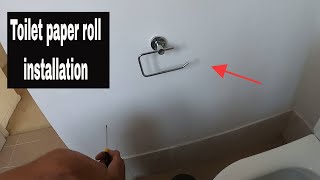 How to install a toilet paper roll holder [upl. by Legim181]