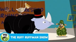 THE RUFF RUFFMAN SHOW  Music Video A WellDressed Rhinoceros  PBS KIDS [upl. by Nelak318]