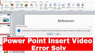 Power Point Cannot Insert  Verify That The Necessary 64 Bit Codec For This Media Format In Install [upl. by Snahc]