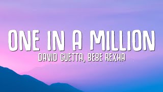 David Guetta Bebe Rexha  One In A Million Lyrics [upl. by Nortal]