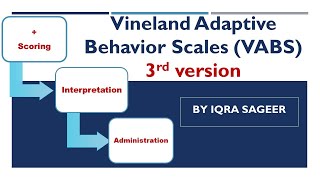 Vineland Adaptive Behavior Scales  Psychology  Iqra Sageer [upl. by Aiet681]