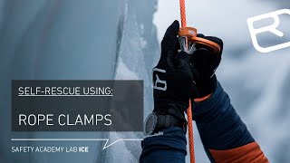 Selfrescue from a crevasse with rope clamps Micro Traxion – Tutorial 1818  LAB ICE [upl. by Enaxor]