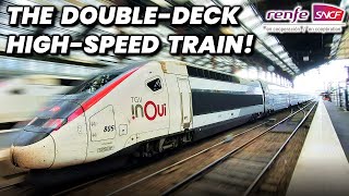 PARIS to BARCELONA on the FAMOUS TGV Duplex  First Class Review [upl. by Yenffad253]