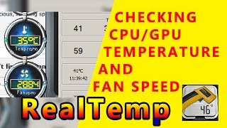 How to check CPU  GPU temperature and Fan speed  status with RealTemp  tutorial by TechyV [upl. by Attirb755]