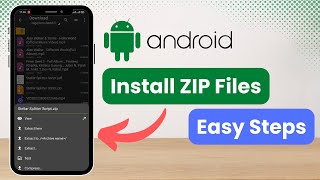 How To Install Zip Files On Android Phone 2024 [upl. by Alboran231]