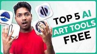 Top 5 FREE AI Tools That Arent Midjourney [upl. by Datha539]