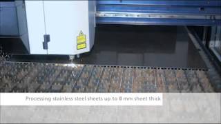 TRUMPF  TruLaser 1030 Fiber Machine [upl. by Ahsiryt99]