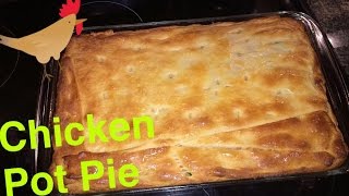 How to Make Fast and Easy Chicken Pot Pie HOMEMADE TUTORIAL 2017 [upl. by Mulac877]