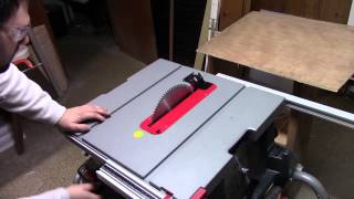 Cutting HDPE Plastic plate on table saw [upl. by Wagstaff363]