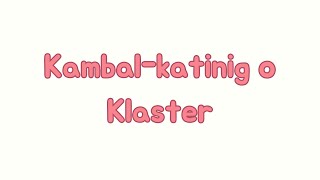 Filipino  Kambal katinig o Klaster [upl. by Ellan666]