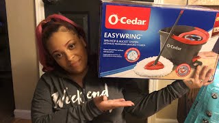 UNBOXING and REVIEW OCedar Easy Wring Spin Mop [upl. by Samp]