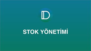 DEFTER  Stok Yönetimi [upl. by Nowd]