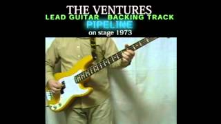 PIPELINE The Ventures Lead Guitar Backing Track 220 with Bob Bass cover [upl. by Latty]