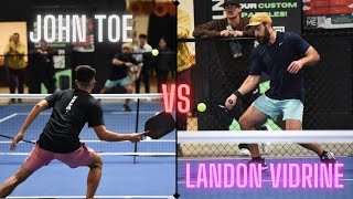 BRONZE Singles  Landon Vidrine Vs John TOE  Snake Slam  Stacks Pickleball [upl. by Yvon485]