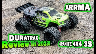 Arma Granite 4x4 3S BLX Review Speed Test with Duratrax 28 MT NonBelted Tiresjosephsrc [upl. by Meilen]