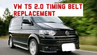 VW T5 Timing belt change 20 TDI [upl. by Benji]