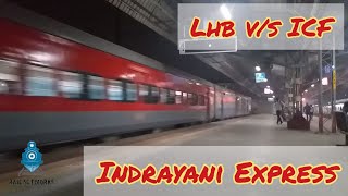 LHB VS ICF INDRAYANI EXPRESS  PUNE MUMBAI INDRAYANI EXPRESS [upl. by Ayanaj]