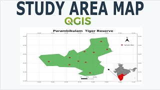 Prepare Study Area Map Easily QGIS [upl. by Hanauq]