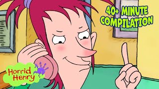 Moody Margaret Gets Henry In Trouble 👿 Horrid Henry Compilation  40 MINS  Cartoons for Kids [upl. by Anella]